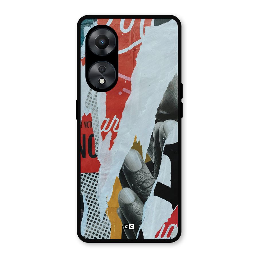 Fabulous Paper Cutout Metal Back Case for Oppo A78
