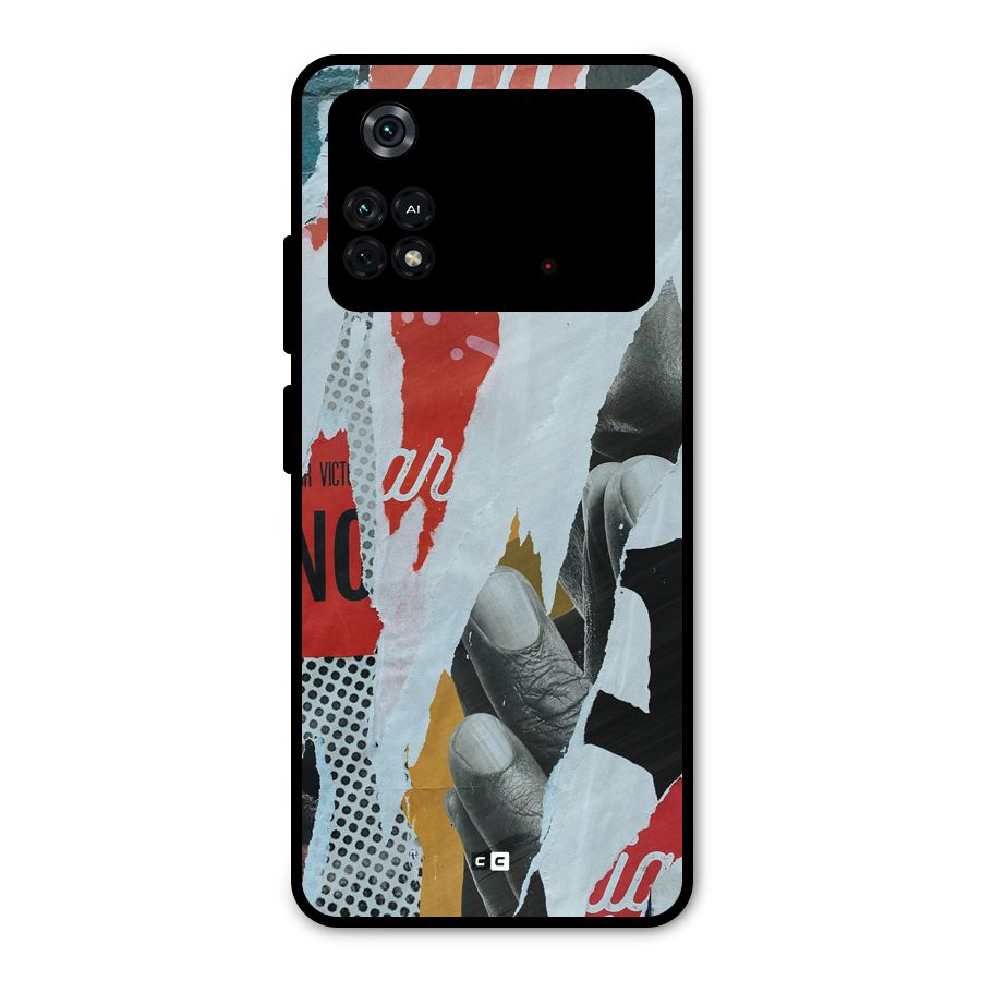 Fabulous Paper Cutout Metal Back Case for Poco M4 Pro 4G