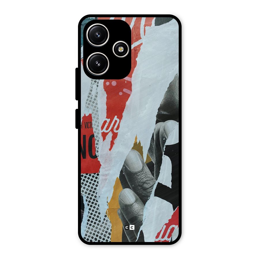 Fabulous Paper Cutout Metal Back Case for Poco M6 Pro
