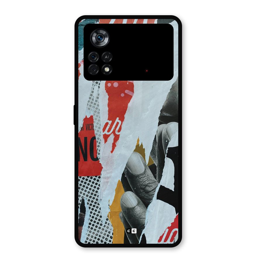 Fabulous Paper Cutout Metal Back Case for Poco X4 Pro 5G