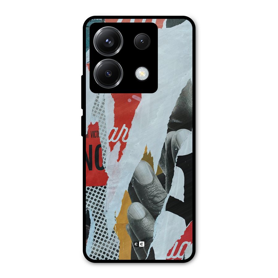 Fabulous Paper Cutout Metal Back Case for Poco X6