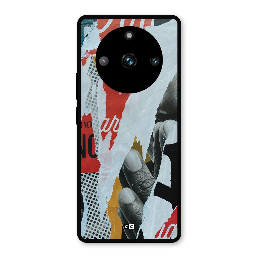 Fabulous Paper Cutout Metal Back Case for Realme 11 Pro Plus