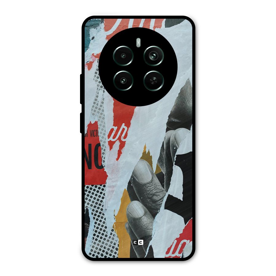 Fabulous Paper Cutout Metal Back Case for Realme 12 Pro Plus