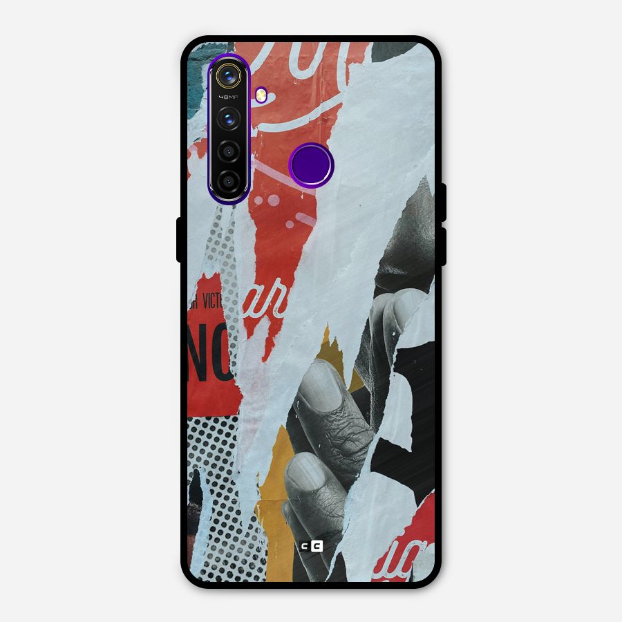 Fabulous Paper Cutout Metal Back Case for Realme 5 Pro