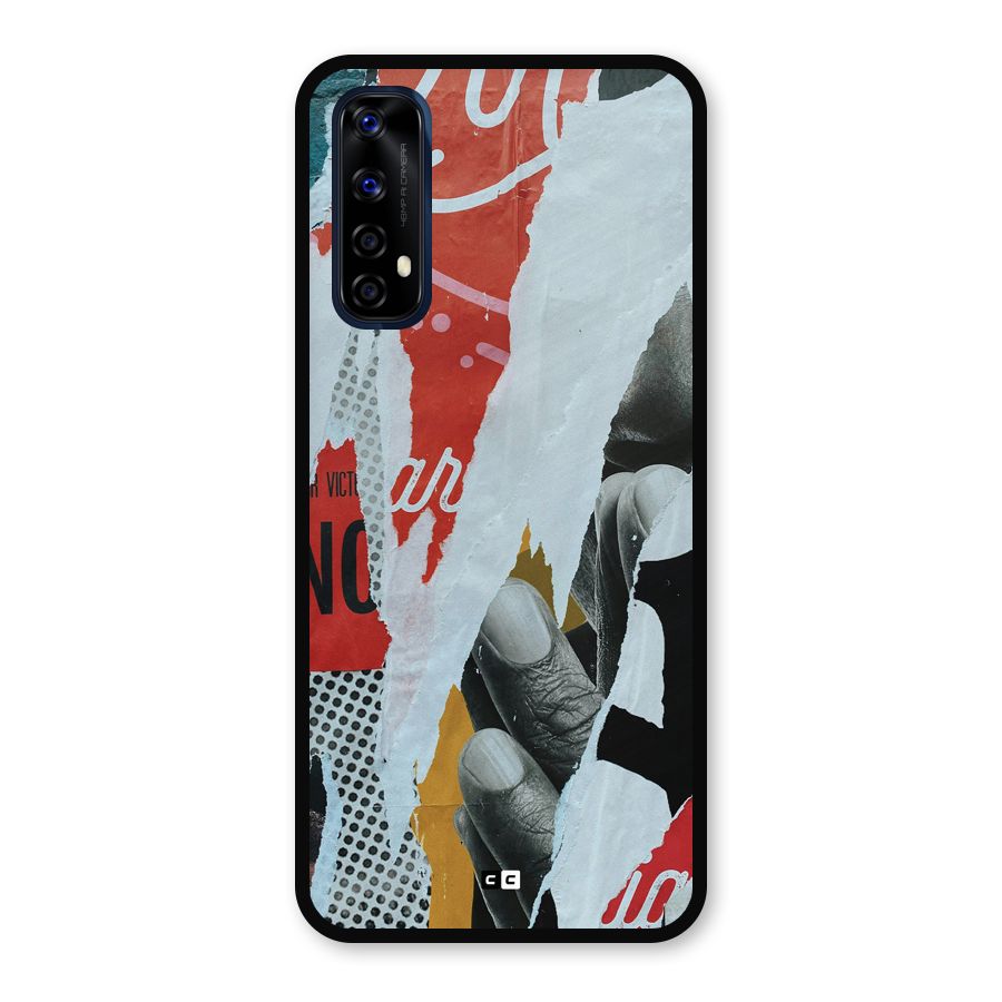 Fabulous Paper Cutout Metal Back Case for Realme 7