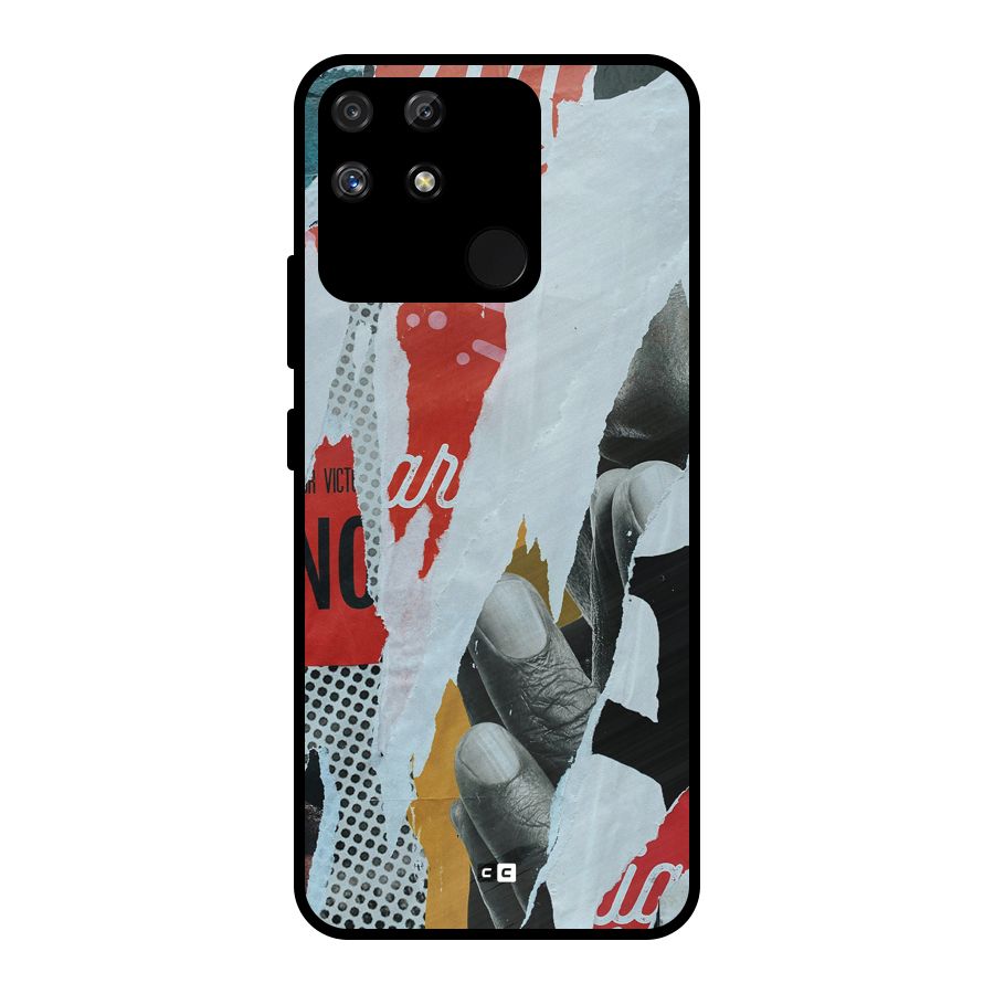 Fabulous Paper Cutout Metal Back Case for Realme Narzo 50A