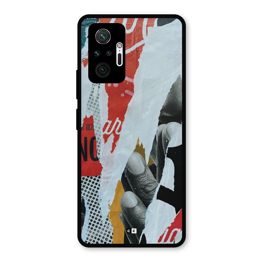 Fabulous Paper Cutout Metal Back Case for Redmi Note 10 Pro