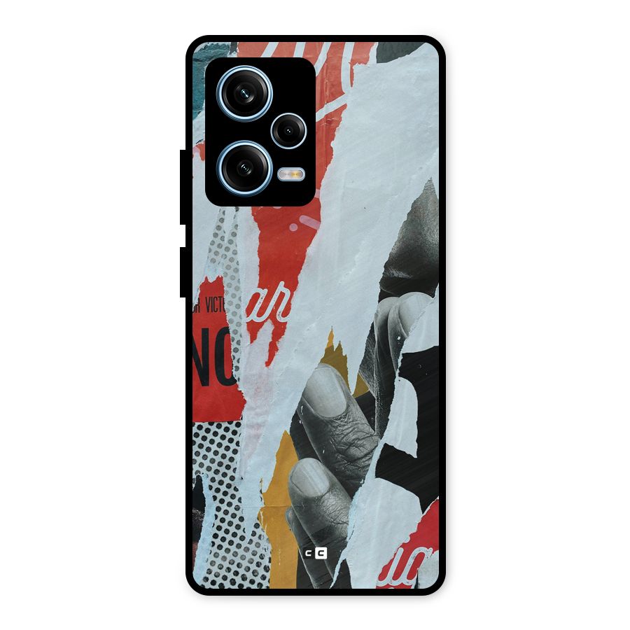 Fabulous Paper Cutout Metal Back Case for Redmi Note 12 Pro