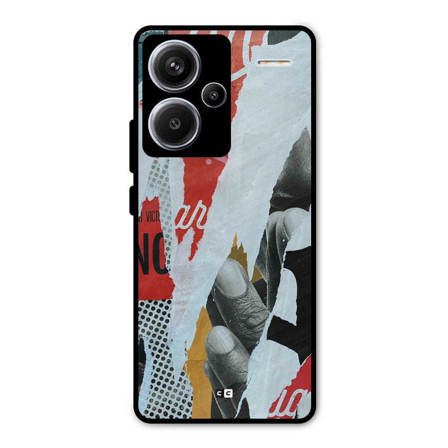 Fabulous Paper Cutout Metal Back Case for Redmi Note 13 Pro Plus