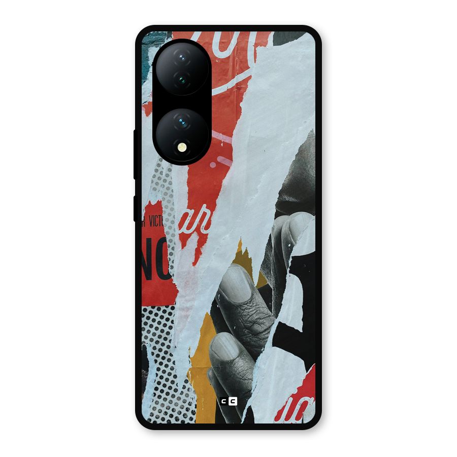 Fabulous Paper Cutout Metal Back Case for Vivo T2