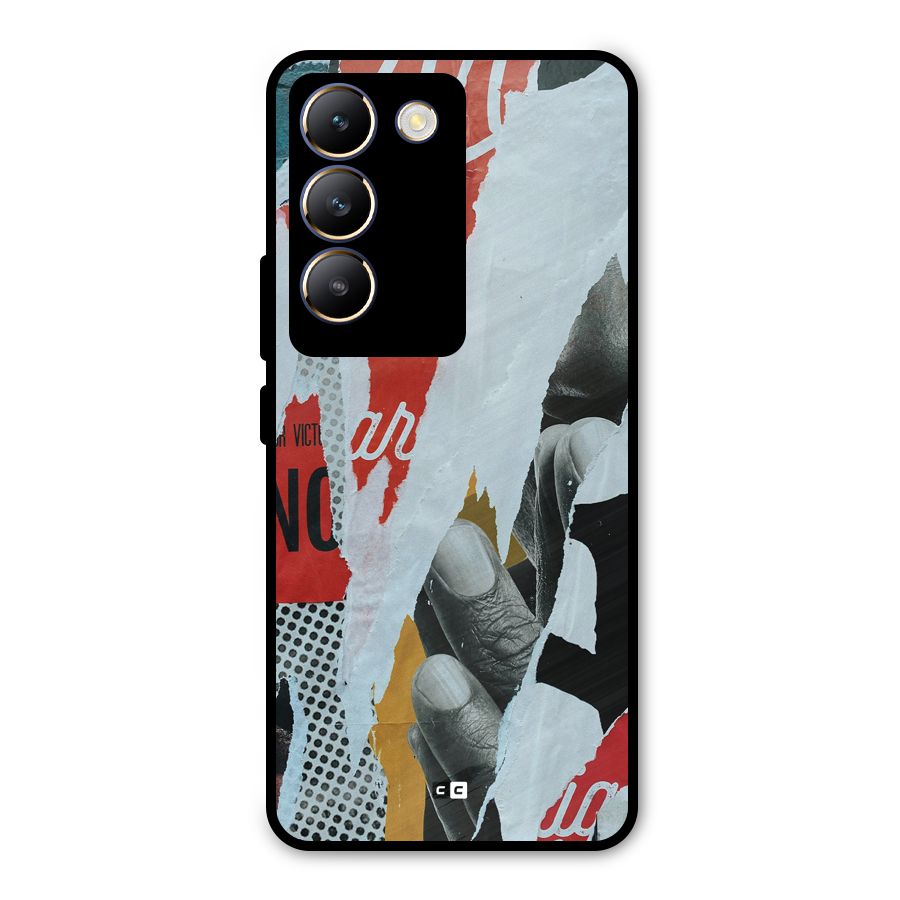 Fabulous Paper Cutout Metal Back Case for Vivo T3 5G