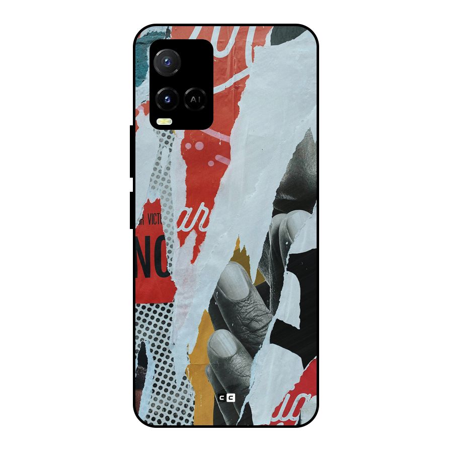 Fabulous Paper Cutout Metal Back Case for Vivo Y21G