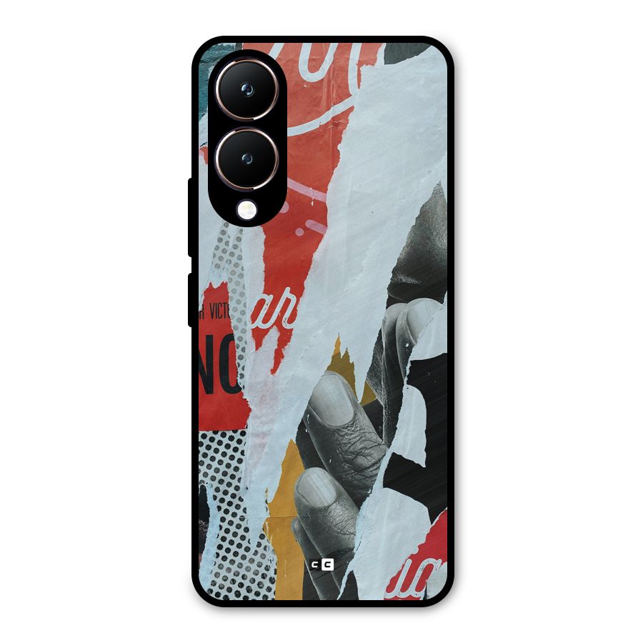 Fabulous Paper Cutout Metal Back Case for Vivo Y28