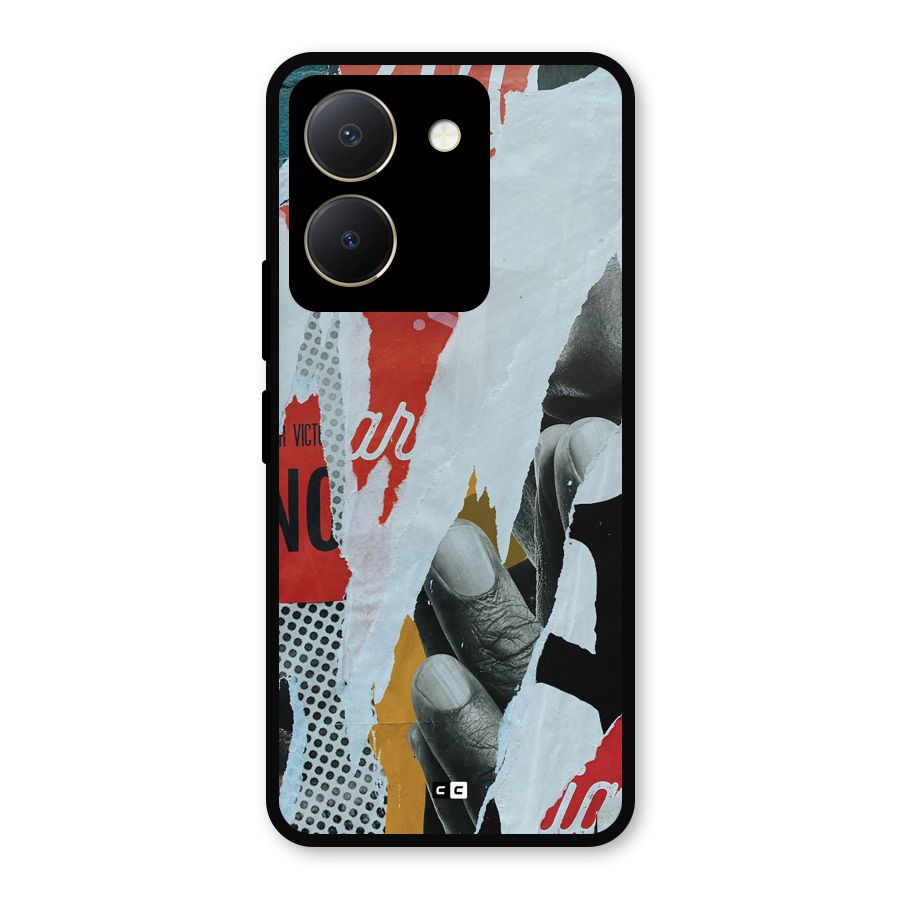 Fabulous Paper Cutout Metal Back Case for Vivo Y36