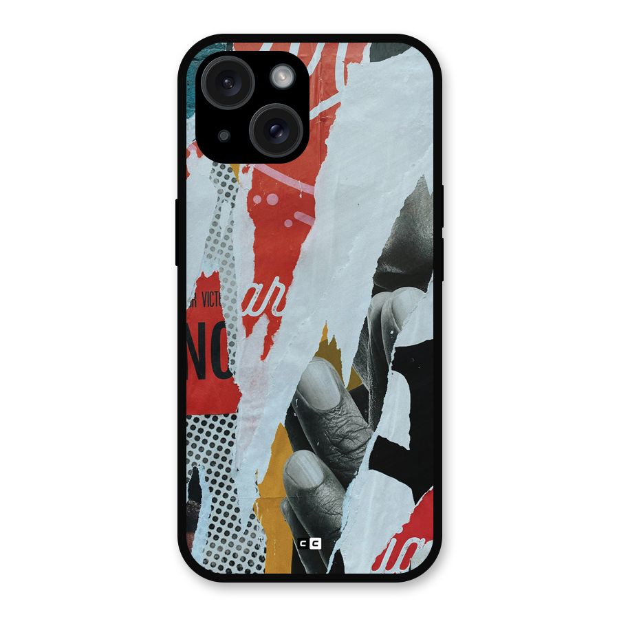 Fabulous Paper Cutout Metal Back Case for iPhone 15
