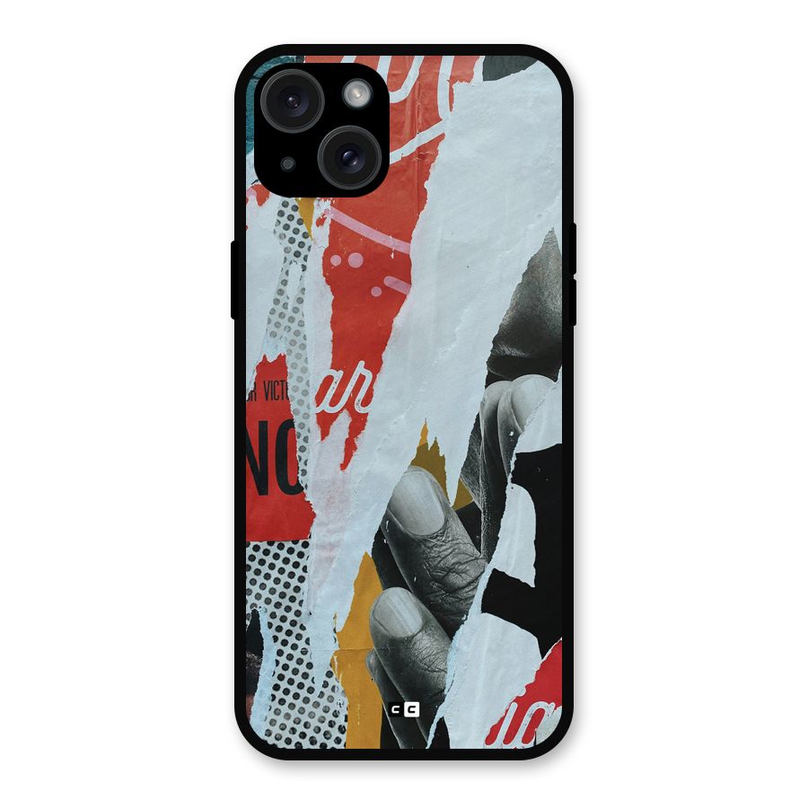 Fabulous Paper Cutout Metal Back Case for iPhone 15 Plus