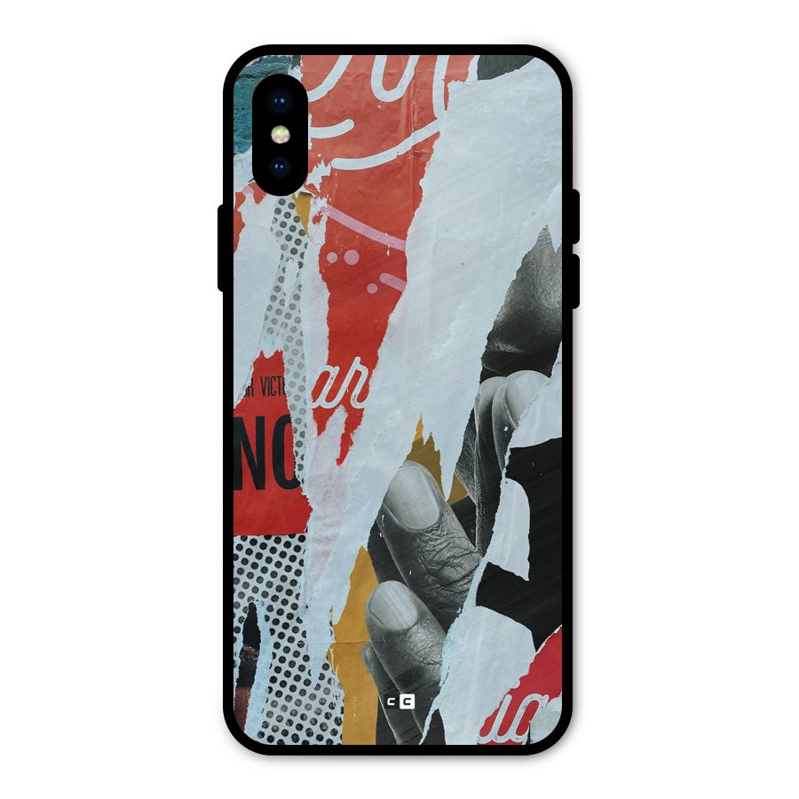 Fabulous Paper Cutout Metal Back Case for iPhone X