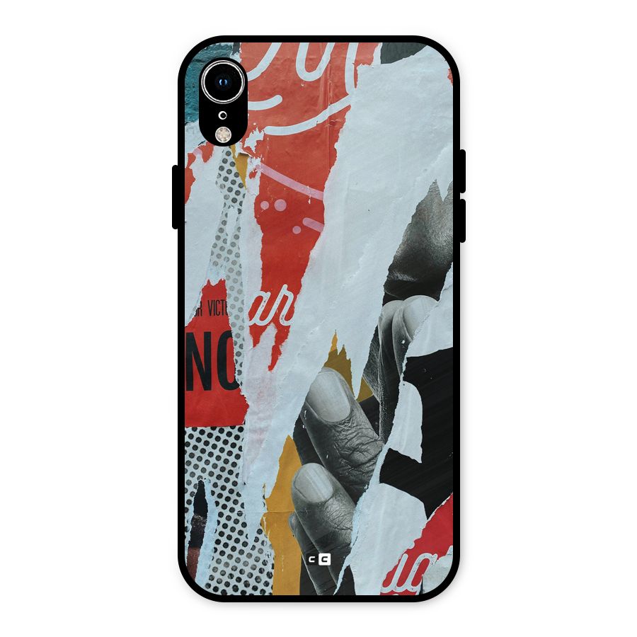 Fabulous Paper Cutout Metal Back Case for iPhone XR