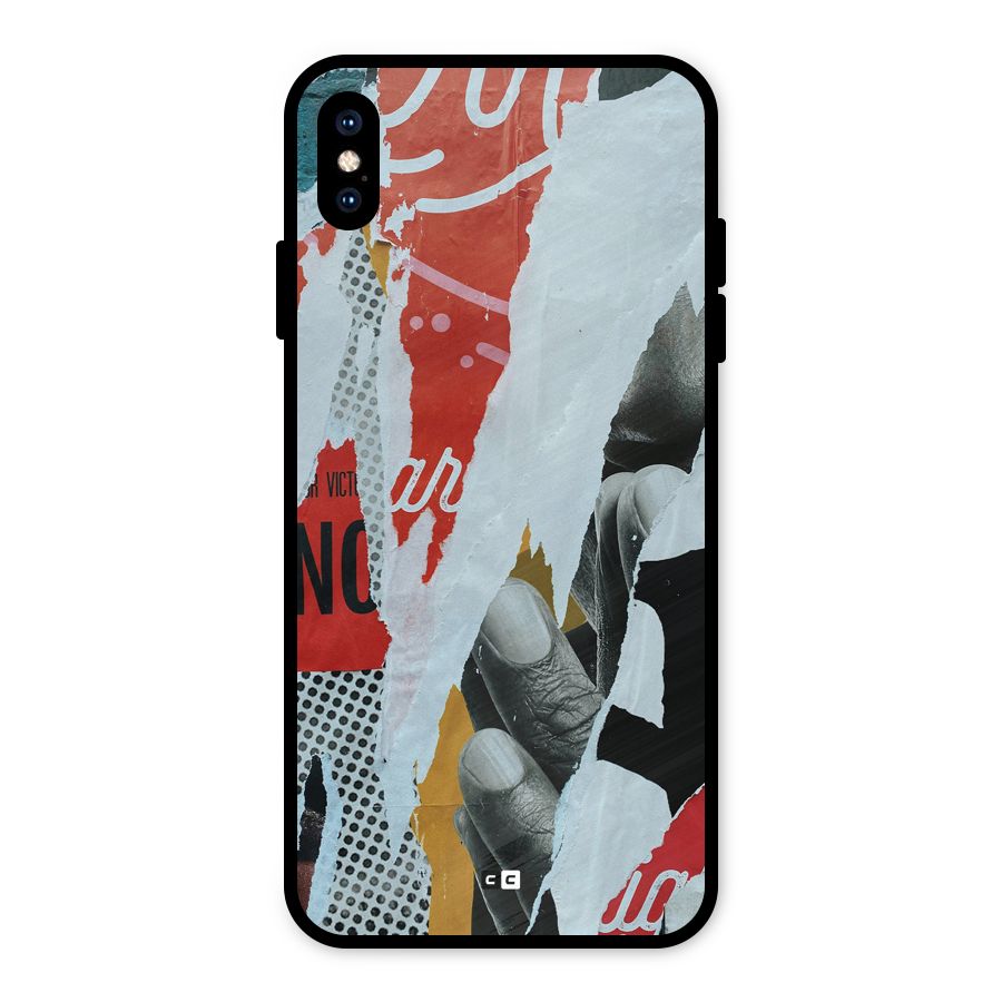 Fabulous Paper Cutout Metal Back Case for iPhone XS Max