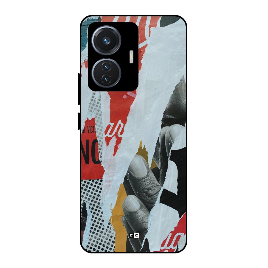Fabulous Paper Cutout Metal Back Case for iQOO Z6 44W