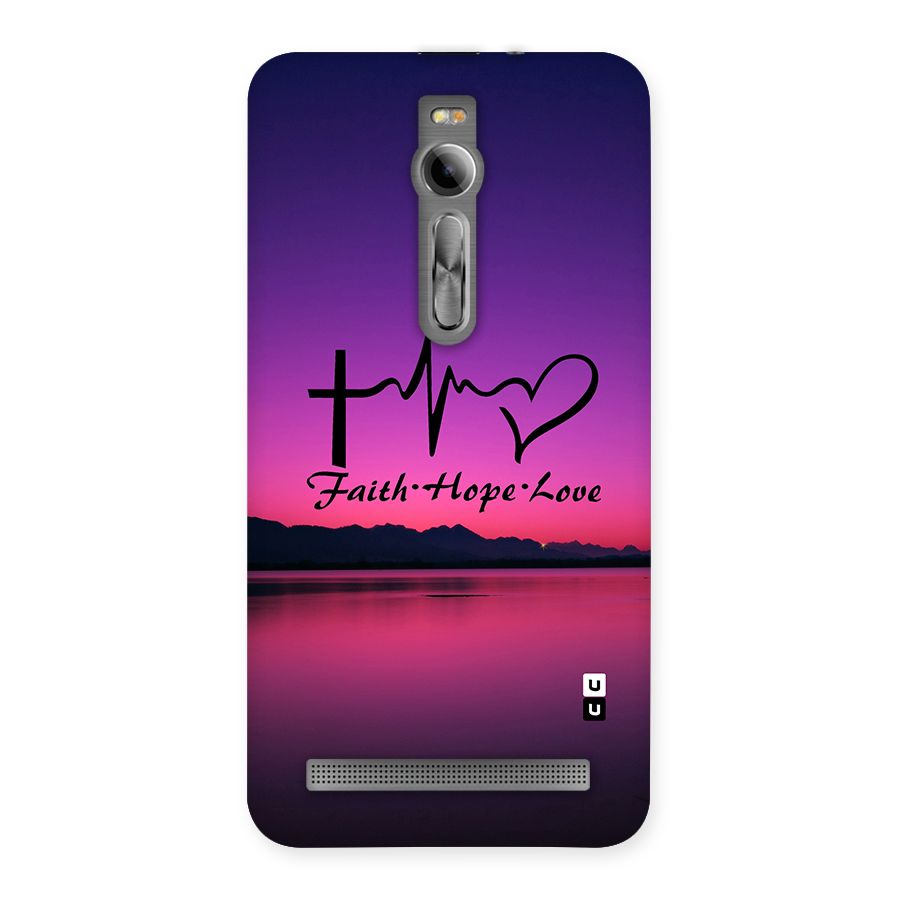Faith Hope Love Evening Sky Back Case for Asus Zenfone 2