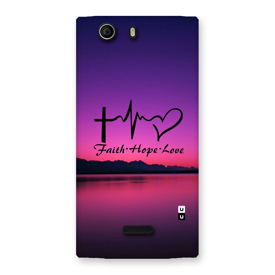 Faith Hope Love Evening Sky Back Case for Canvas Nitro 2 E311