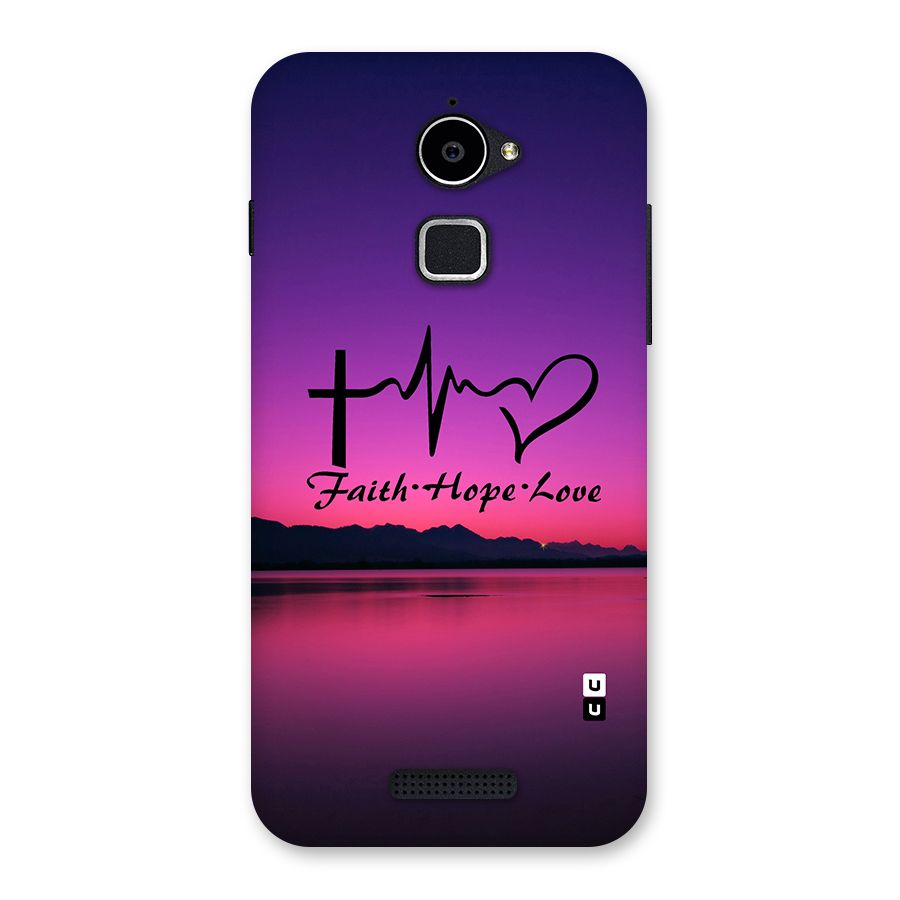 Faith Hope Love Evening Sky Back Case for Coolpad Note 3 Lite