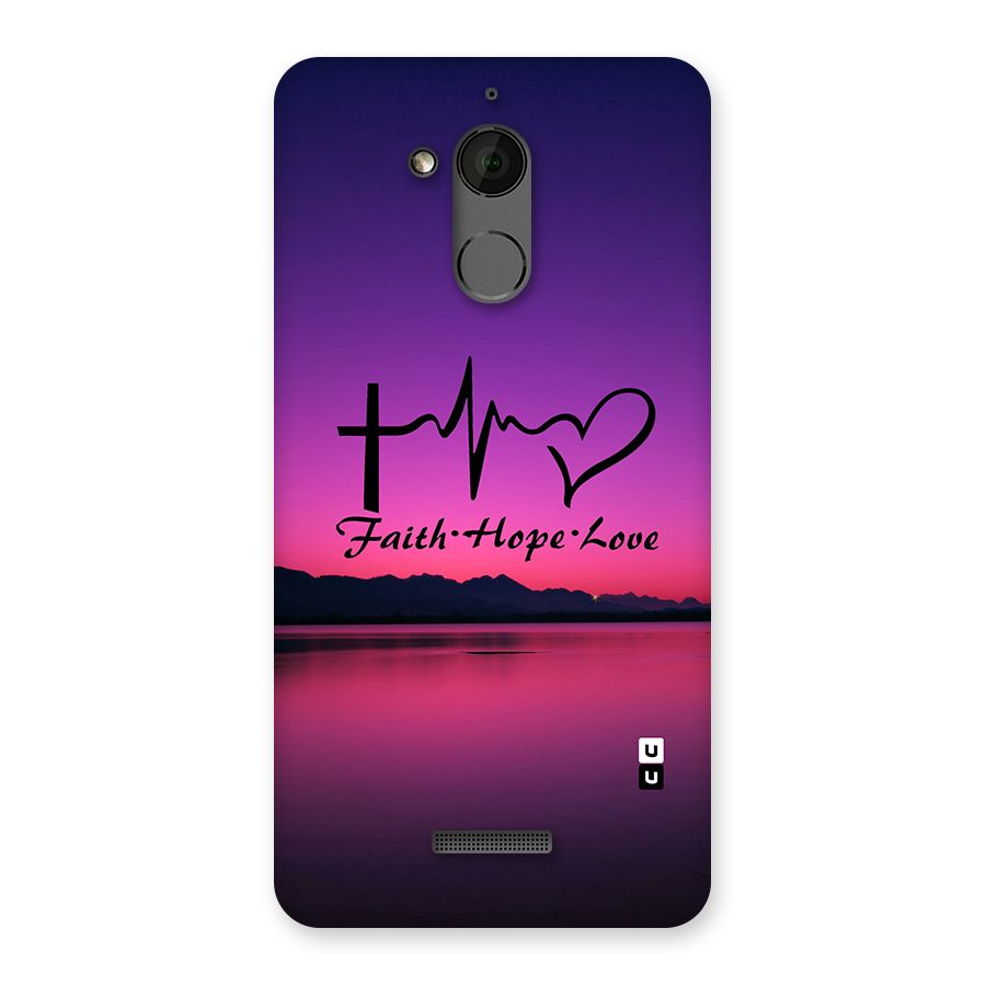 Faith Hope Love Evening Sky Back Case for Coolpad Note 5