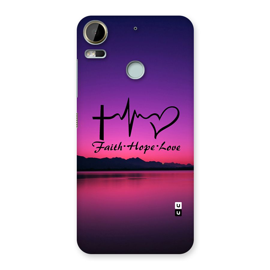 Faith Hope Love Evening Sky Back Case for Desire 10 Pro