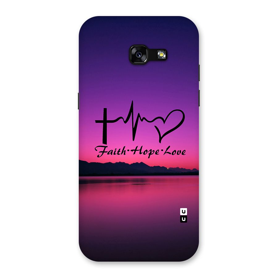 Faith Hope Love Evening Sky Back Case for Galaxy A5 2017