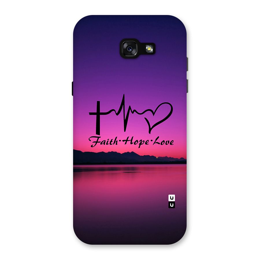 Faith Hope Love Evening Sky Back Case for Galaxy A7 (2017)