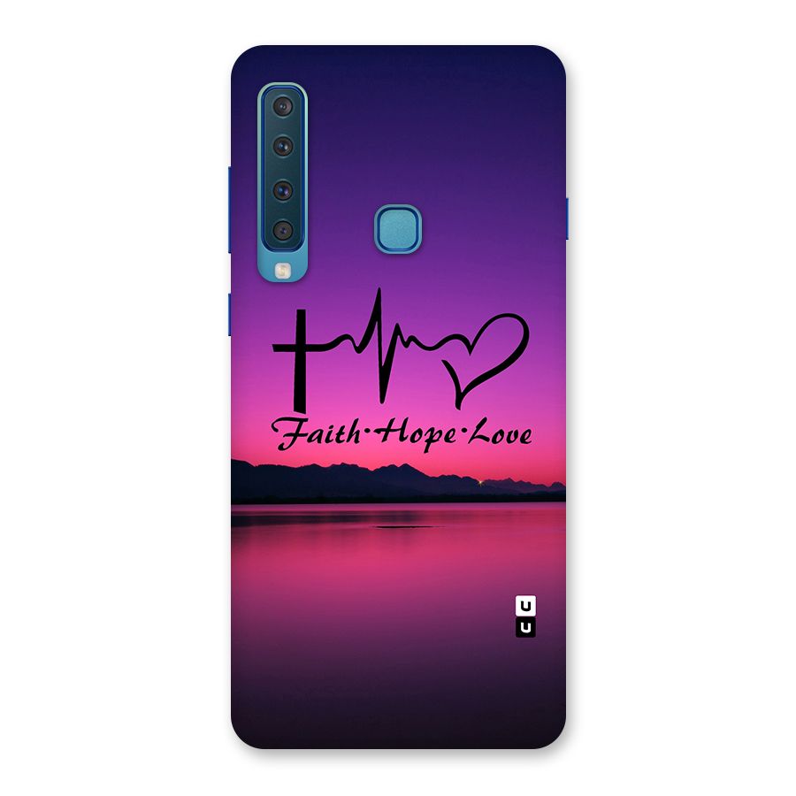Faith Hope Love Evening Sky Back Case for Galaxy A9 (2018)
