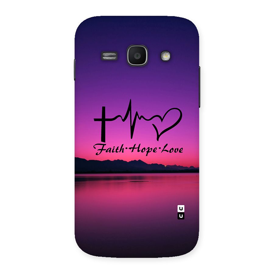 Faith Hope Love Evening Sky Back Case for Galaxy Ace 3