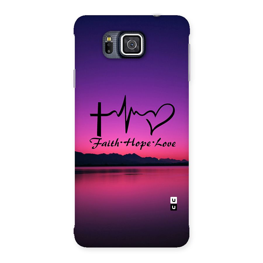 Faith Hope Love Evening Sky Back Case for Galaxy Alpha
