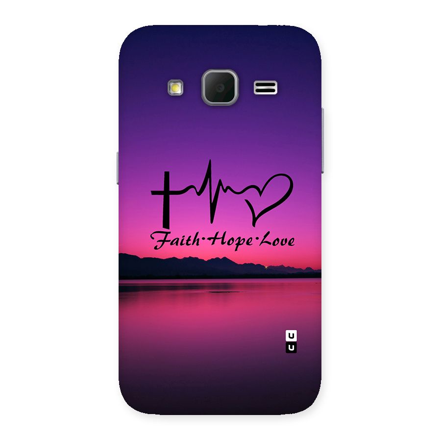 Faith Hope Love Evening Sky Back Case for Galaxy Core Prime