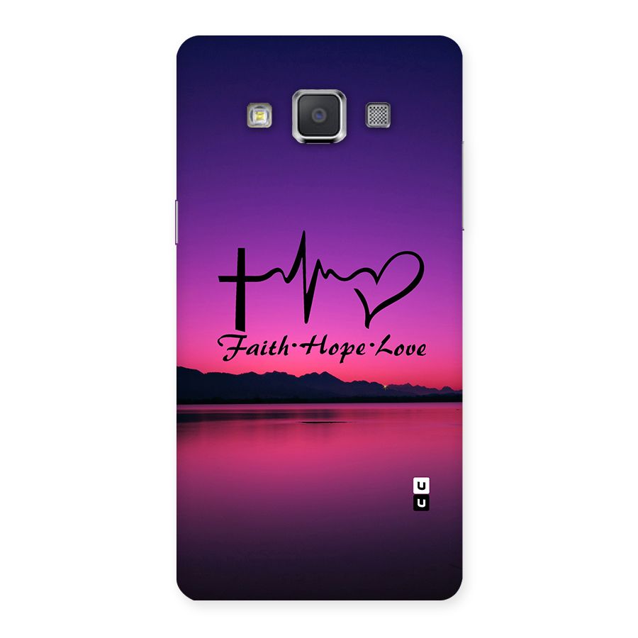 Faith Hope Love Evening Sky Back Case for Galaxy Grand Max