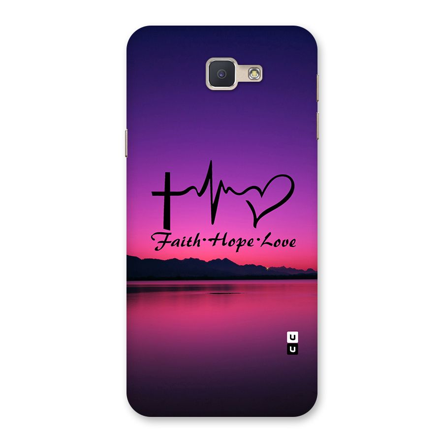 Faith Hope Love Evening Sky Back Case for Galaxy J5 Prime