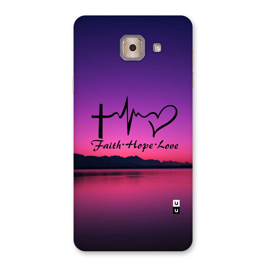 Faith Hope Love Evening Sky Back Case for Galaxy J7 Max
