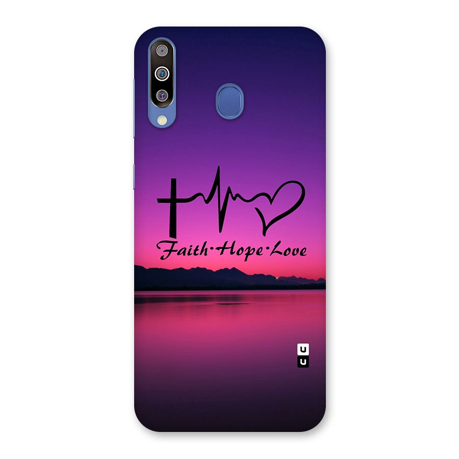 Faith Hope Love Evening Sky Back Case for Galaxy M30