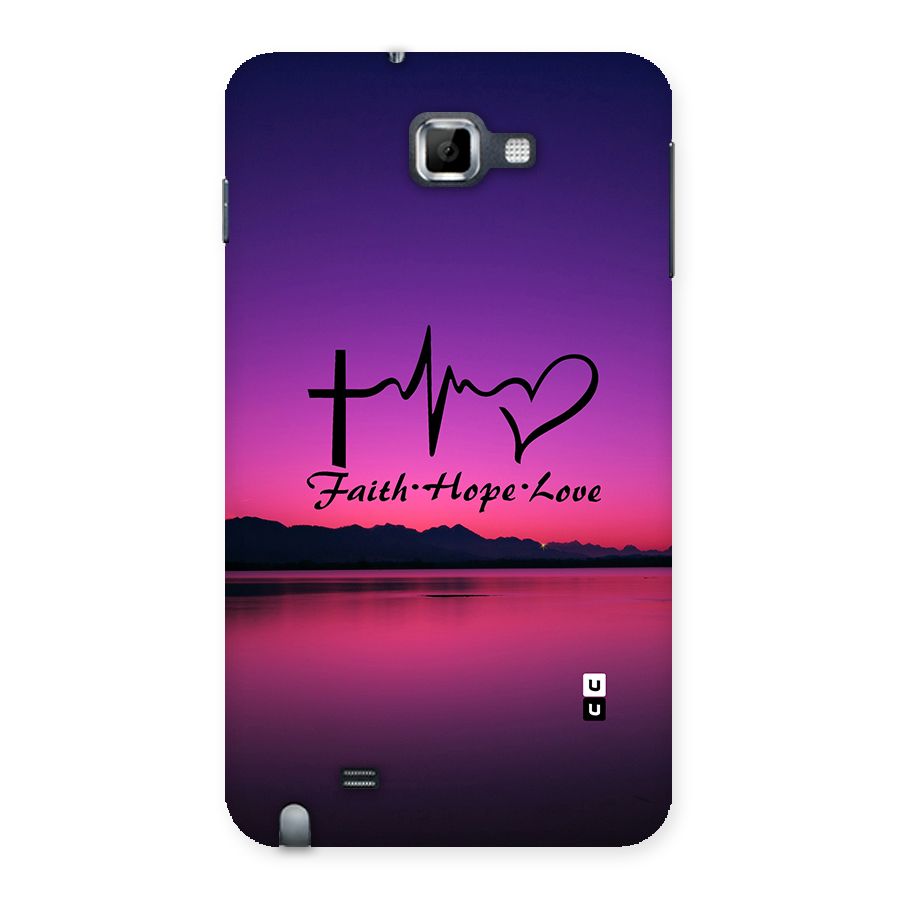 Faith Hope Love Evening Sky Back Case for Galaxy Note