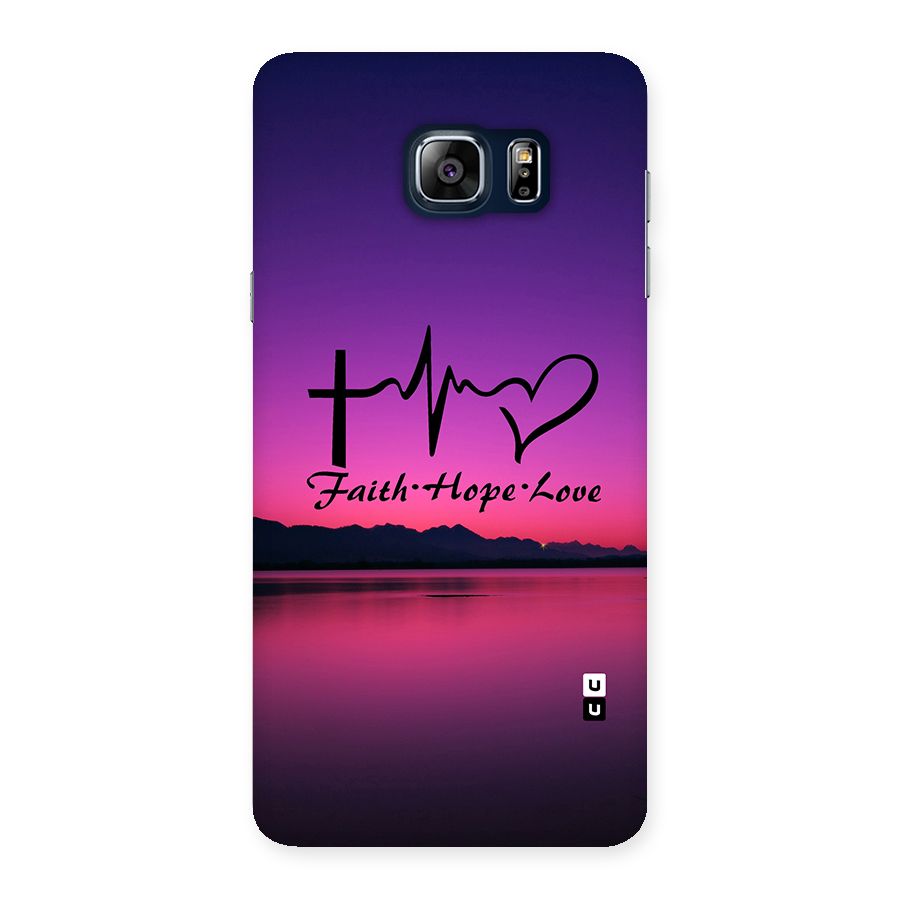 Faith Hope Love Evening Sky Back Case for Galaxy Note 5