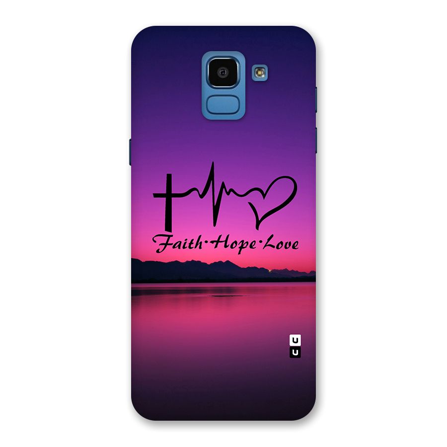Faith Hope Love Evening Sky Back Case for Galaxy On6