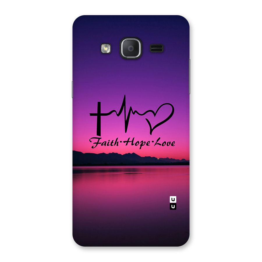 Faith Hope Love Evening Sky Back Case for Galaxy On7 2015