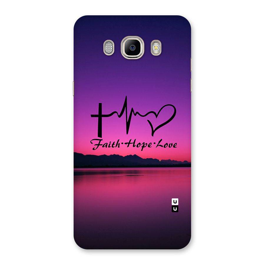 Faith Hope Love Evening Sky Back Case for Galaxy On8