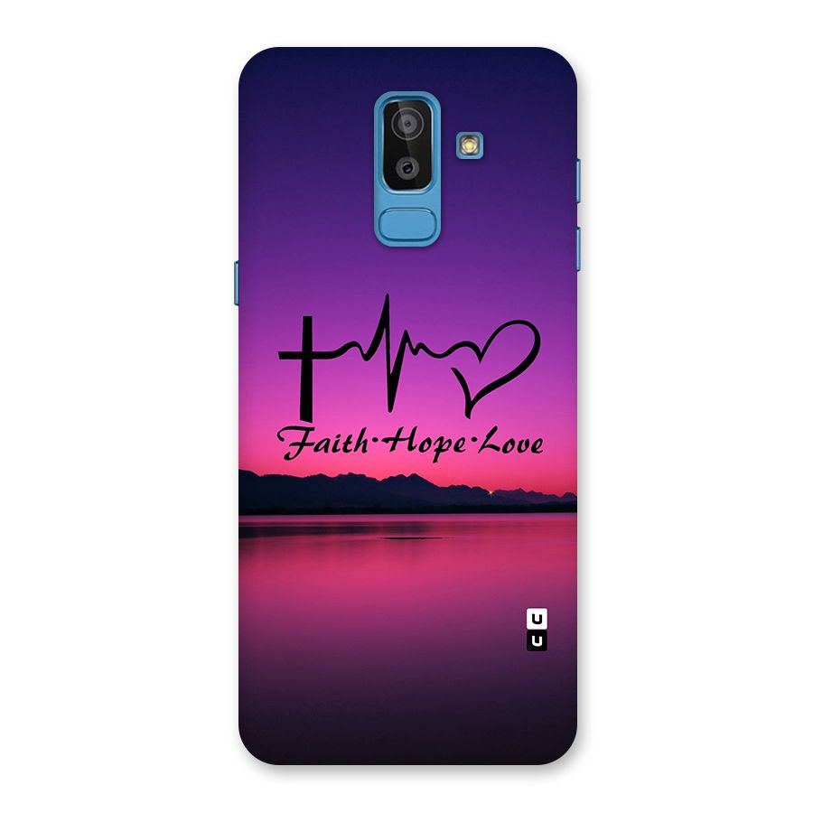 Faith Hope Love Evening Sky Back Case for Galaxy On8 (2018)