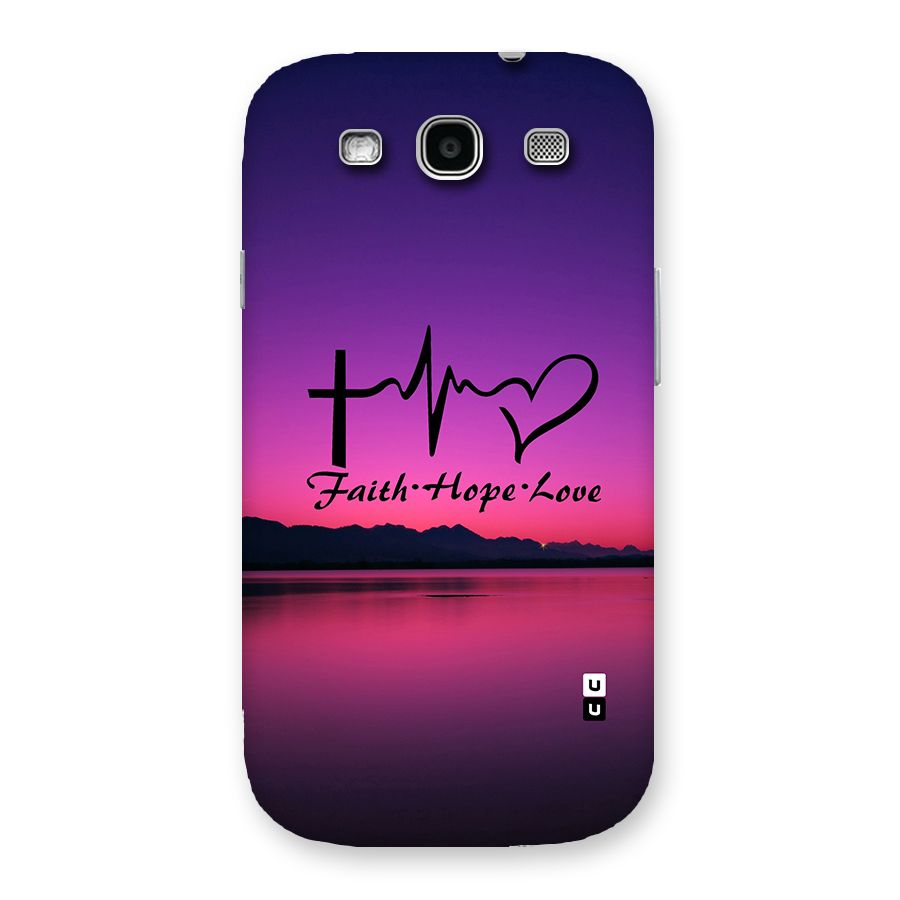 Faith Hope Love Evening Sky Back Case for Galaxy S3 Neo