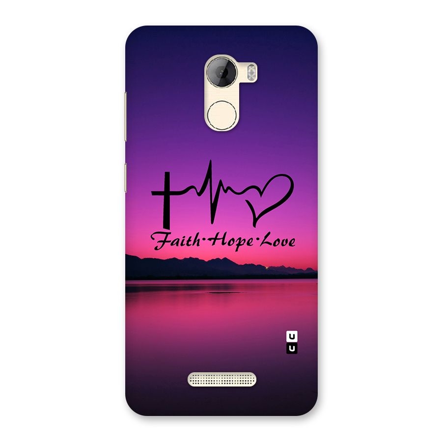 Faith Hope Love Evening Sky Back Case for Gionee A1 LIte