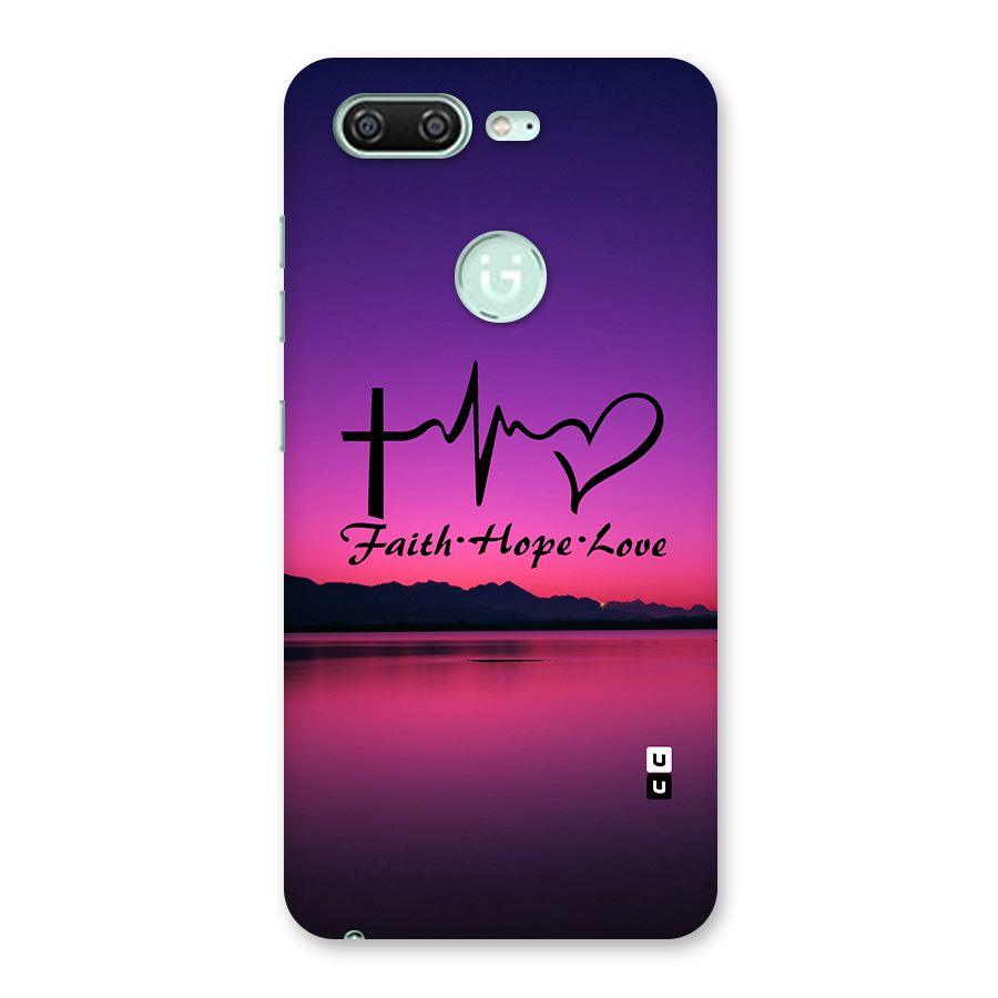Faith Hope Love Evening Sky Back Case for Gionee S10