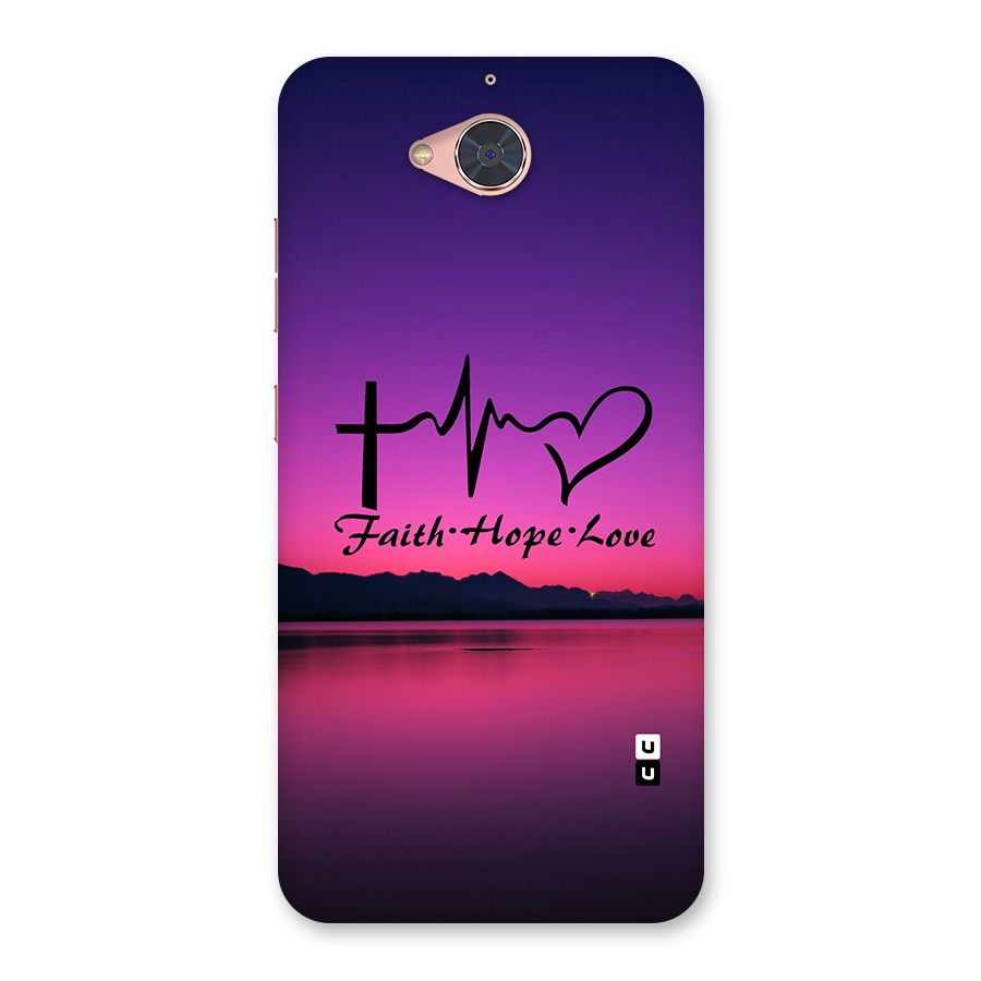 Faith Hope Love Evening Sky Back Case for Gionee S6 Pro