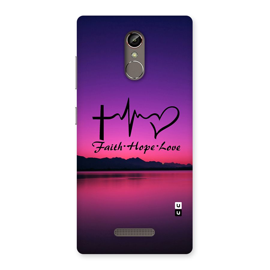 Faith Hope Love Evening Sky Back Case for Gionee S6s